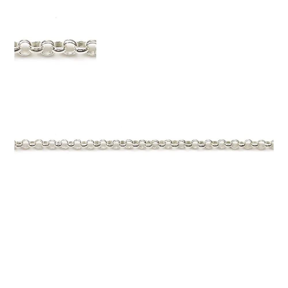 Chaîne argent 925 maille jaseron 2mm x 50cm