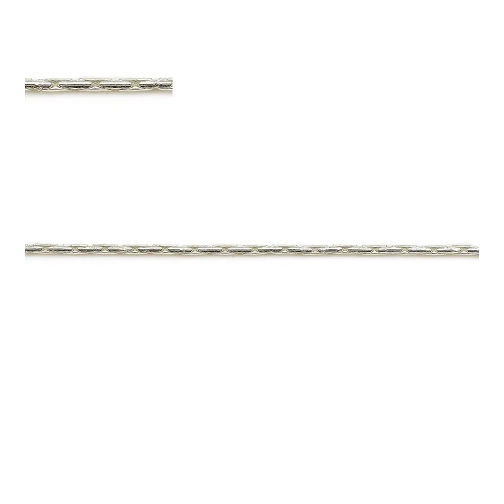 Chaîne argent 925 serpentine 0.8mm x 50cm