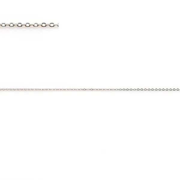 Chaîne maille forçat, en argent 925, 0.6 * 0.9mm x 50cm