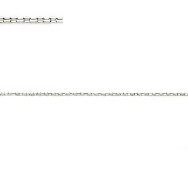 925 sterling silver forcat  chain 1.1x1.7mm x 50cm