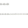 Chaîne argent 925 maille forçat plat 2.1x1.7mm x 50cm