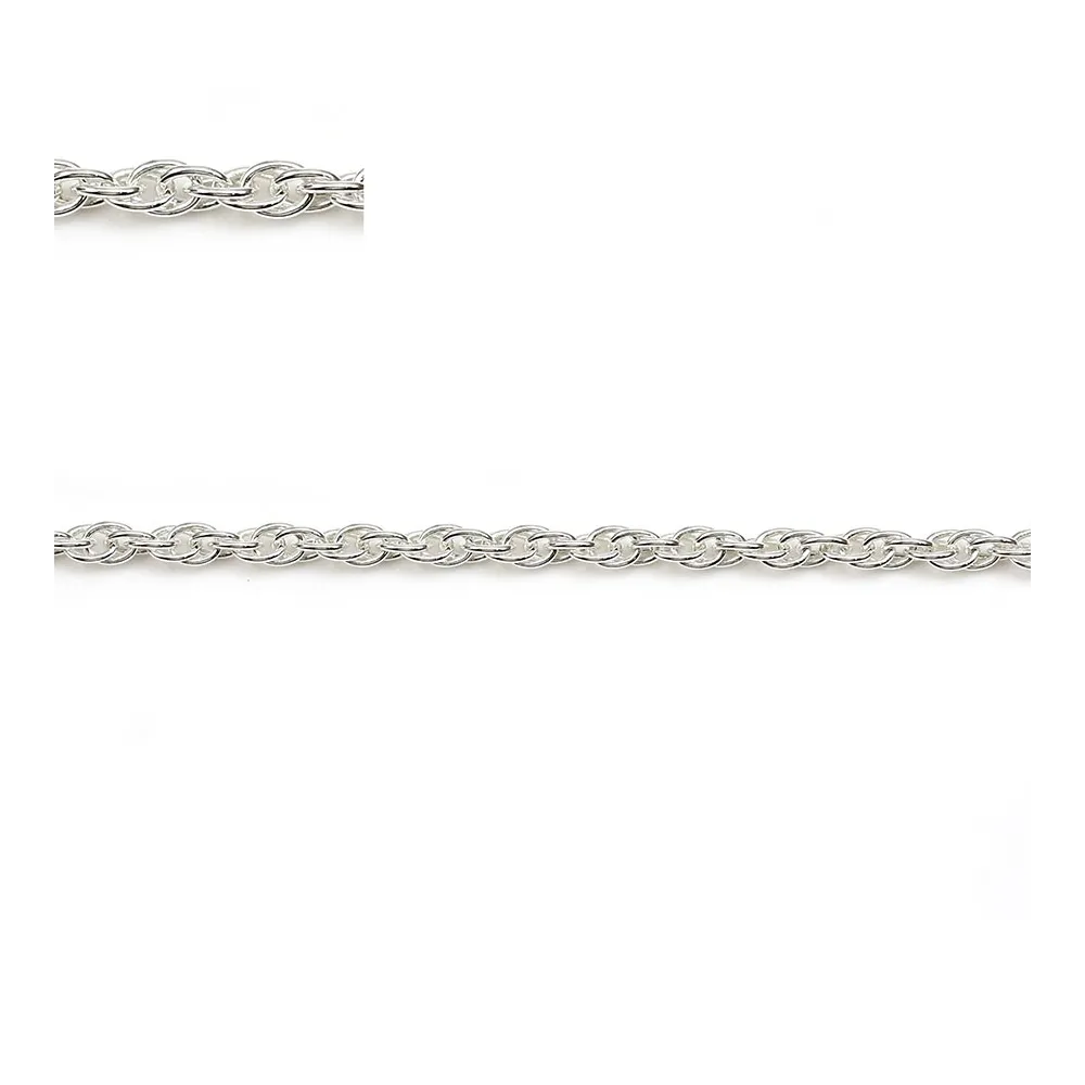 925 sterling silver chain double oval 2.0mm  X50cm