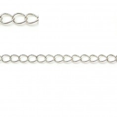 925 sterling silver chain - 3.5* 4.5mm x 50cm