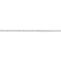 925 sterling silver flat forcat chain 1.5x1.9x0.8mm x 50cm