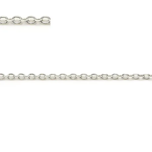 Chaine forcat flat Sterling Silver 925 1.9x2.6mm x 50cm