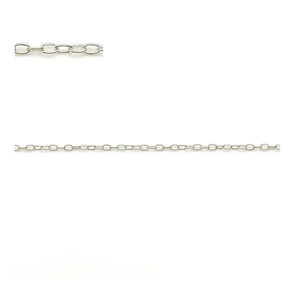 Chaîne agent 925 maille ovale 1.1x1.5mm x 50cm