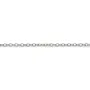 Chaîne argent 925 rhodié ovale 1.5x1.8x0.3mm  x 50cm