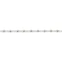 925 sterling silver chain decorated with little balls of 2.2mm x 50cm