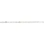 Chaîne argent 925 maille forçat losange 1.6x2.6mm x 50cm