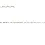 Chaîne argent 925 maille forçat losange 1.6x2.6mm x 50cm