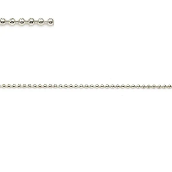 925 sterling silver ball chain 1.15mm x 50cm