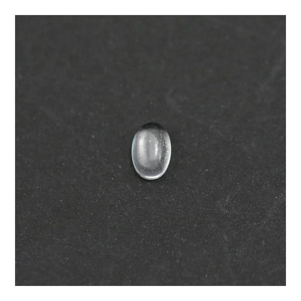 Cabochon cristal de roche ovale 4x6mm x 4pcs