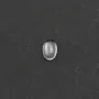 Cabochon cristal de roche ovale 4x6mm x 4pcs
