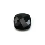 Intercalaire en agate noir avec 2 trous 10mm x 1pc