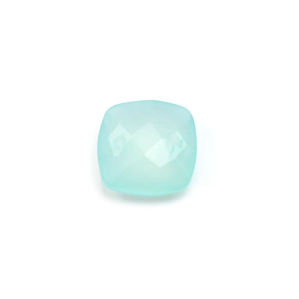 Intercalaire en calcédoine bleu ciel avec 2 trous 10mm x 1pc