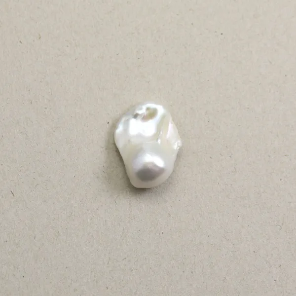 Pérola de água doce, branca, barroca 20mm x 1pc