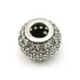 Perle de  style Pandora en argent 925 & zirconium x 1pc