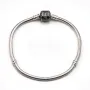 Bracelet en argent 925 serpentine avec zirconium 19cmx2.9mm x 1pc