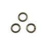 Anneaux rond soudés, métal couleur bronze, 1x6mm environ 100pcs