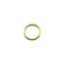 Anneaux de forme ronde, soudé, en métal doré 1 * 7mm environ 100pcs