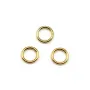 Anneaux de forme ronde, soudé, en métal doré 1 * 7mm environ 100pcs