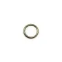 Anneaux rond soudés, métal couleur bronze, 1x7mm environ 100pcs