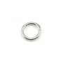 Anneaux ronds soudé argenté 1x8mm x 50pcs