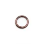 Anneaux soudé, forme ronde, en métal, couleur cuivre 1* 8mm environ 50pcs