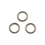Anneaux ronds ouverts, métal couleur bronze, 0.8x6mm environ 100pcs