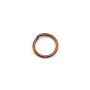 Rings open, in round shape, in metal, copper color 0.8x8mm about 100pcs