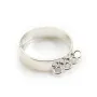 Bague réglable, de différentes couleurs, doté de 4 anneaux x 1pc