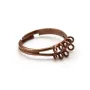 Bague réglable de couleur cuivre, 10 anneaux, x 1pc