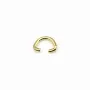 Bead in golden color , in rounded triangle shaped, 5 * 7mm x 10pcs