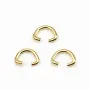Bead in golden color , in rounded triangle shaped, 5 * 7mm x 10pcs