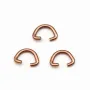 Bélière de couleur cuivre, en forme de triangle arrondi, 5x7mm x 10pcs