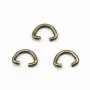 Bélière de couleur laiton, en forme de triangle arrondi, 5 * 7mm x 10pcs