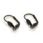 Boucles d'oreilles en forme de dormeuse de différentes couleurs, 18mm x 10pcs
