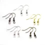 Crochets d'oreilles ressort avec boule  19mm x 20pcs