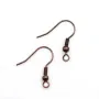Crochets d'oreilles ressort avec boule  19mm x 20pcs
