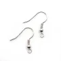 Crochets d'oreilles ressort avec boule  19mm x 20pcs