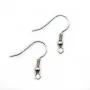 Crochets d'oreilles ressort avec boule  19mm x 20pcs