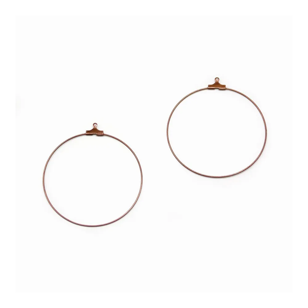 Créole pour crochet cuivre 50mm  x 20pcs