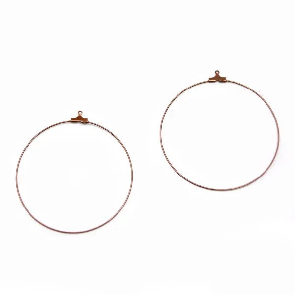 Créole pour crochet cuivre 60mm x 20pcs