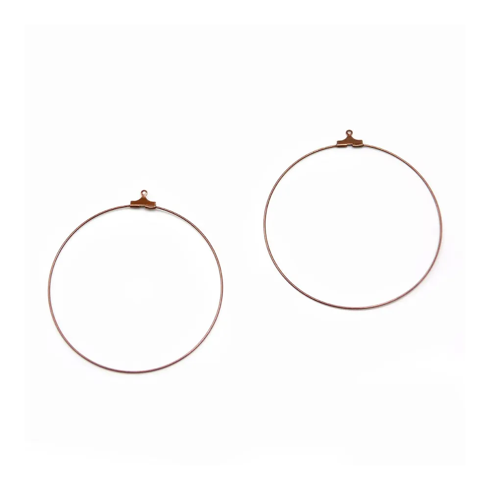 Créole pour crochet cuivre 60mm x 20pcs
