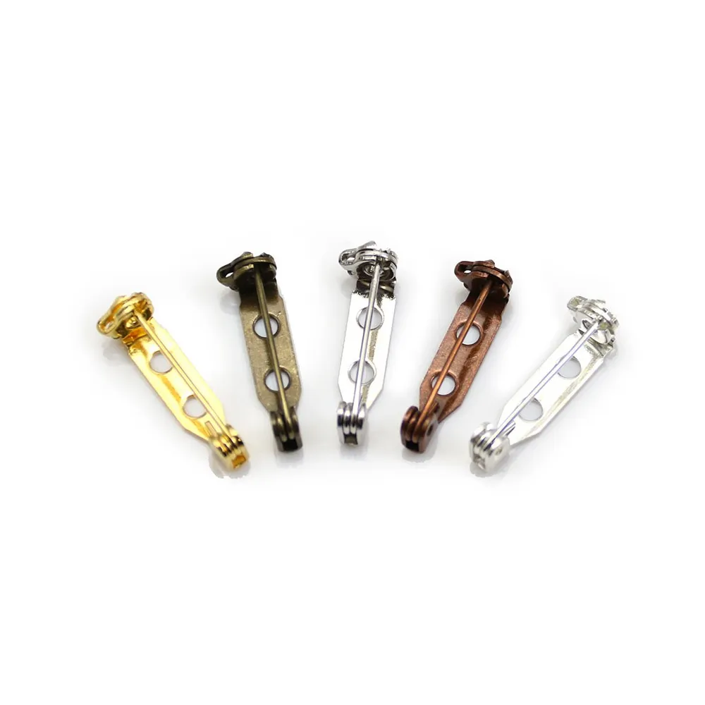 Broche avec 2 trous, disponible en différentes couleurs, 4.6 * 21mm x 2pcs