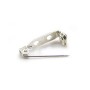 Brooch with 2 holes, available in different colors, 4.6 * 21mm x 2pcs