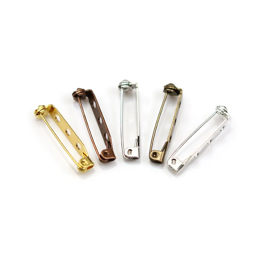 Broche avec 3 trous, disponible en différentes couleurs, 4.5 * 26mm x 2pcs
