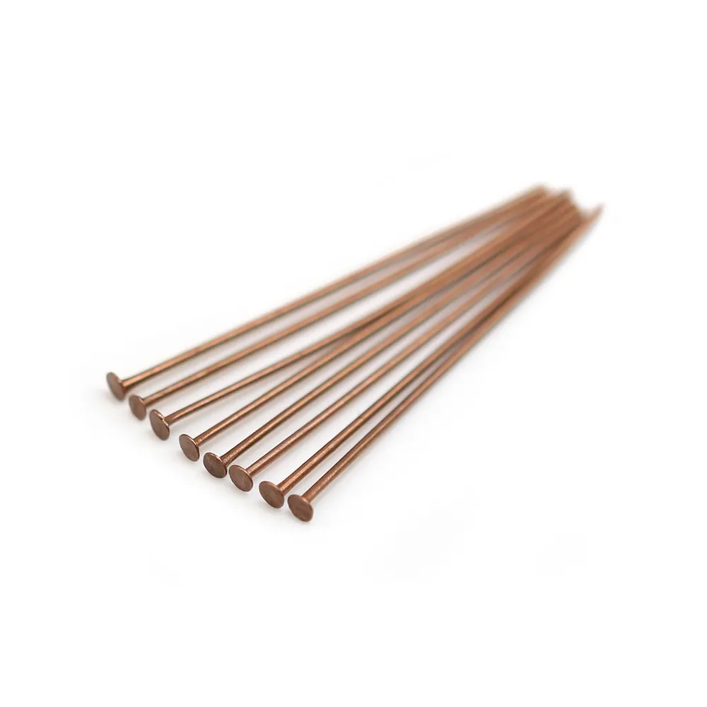 Pin on metal, with a finish on "head" flat, 0.6 * 30mm x 200pcs