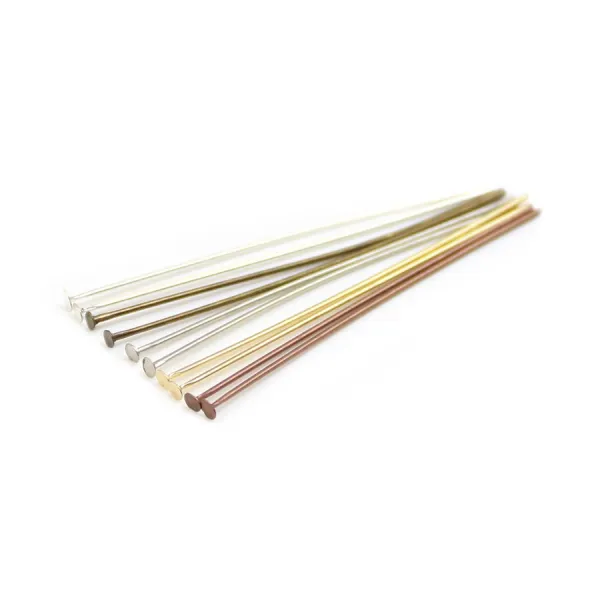 Pin on metal, with a finish on "head" flat, 0.6 * 40mm x 200pcs