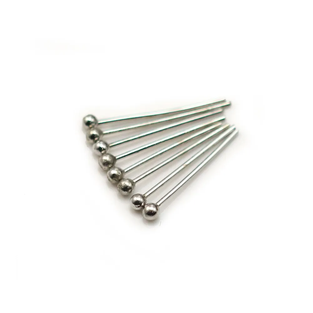 Clou en métal, à tête en forme de boule ronde, 0.6 * 15mm x 200pcs